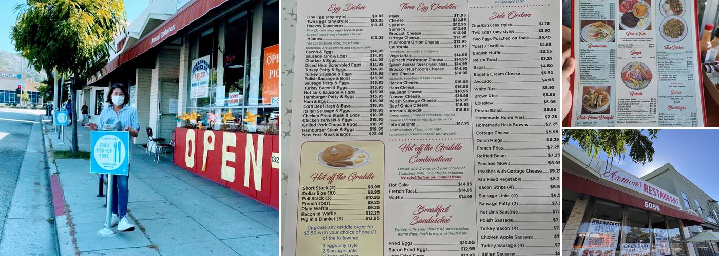 Armon's Restaurant and Coffee Shop Menu