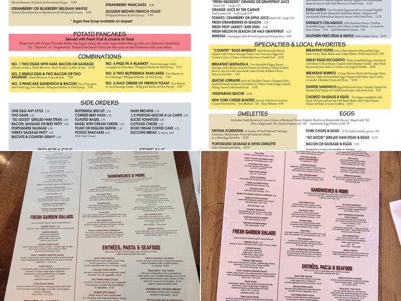 Shakers Menu
