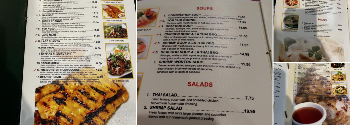 Thai Original BBQ Restaurant Menu