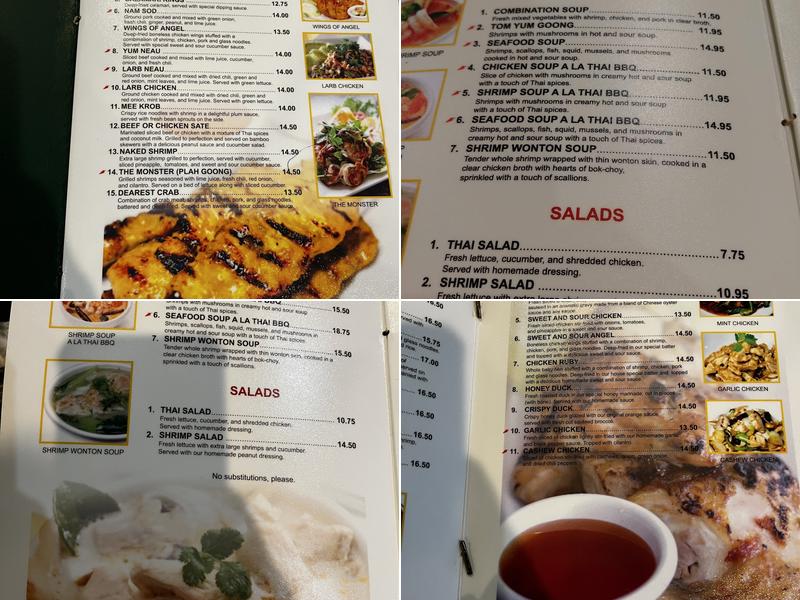 Thai Original BBQ Restaurant Menu