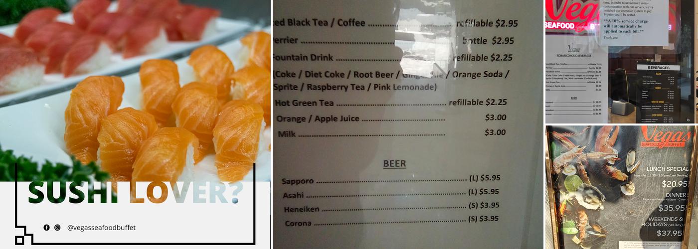 Vegas Seafood Buffet Menu