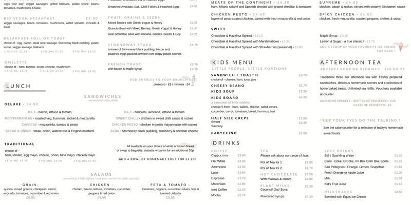 Scoff & Patter Menu