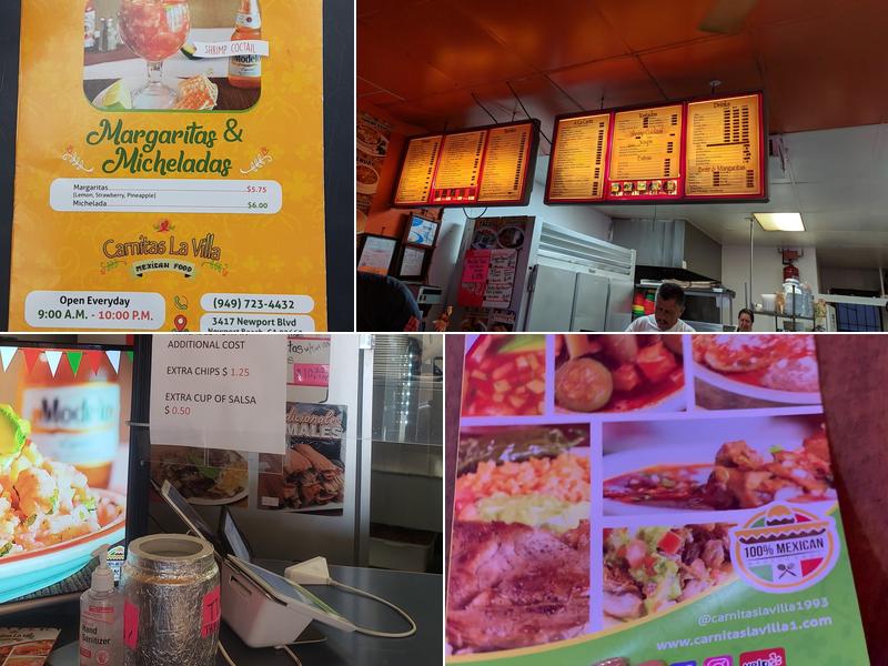 Carnitas La Villa Menu