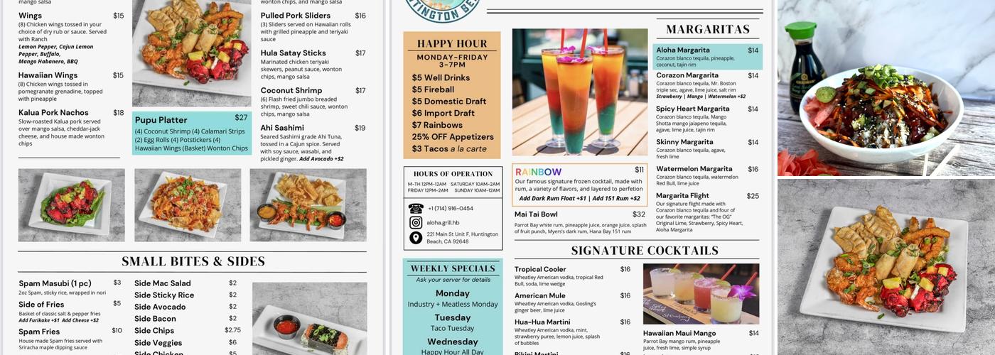 Aloha Grill Menu