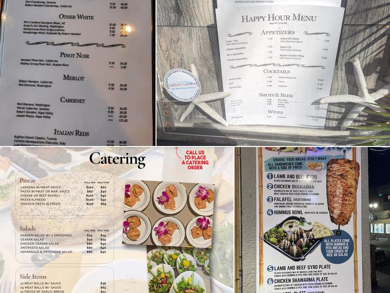 Coach's Mediterranean Grill Menu