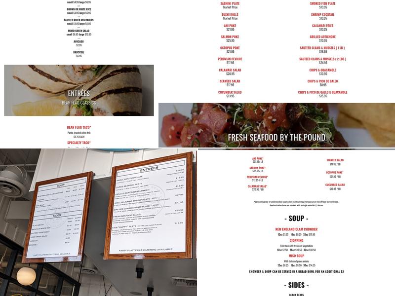 Bear Flag Fish Co. Menu