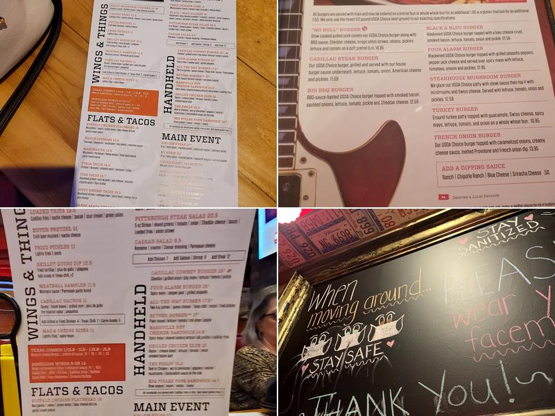 Cadillac Ranch Menu