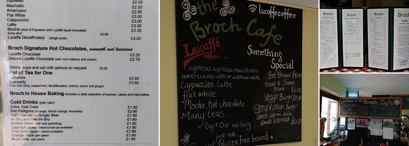 Broch Cafe Menu