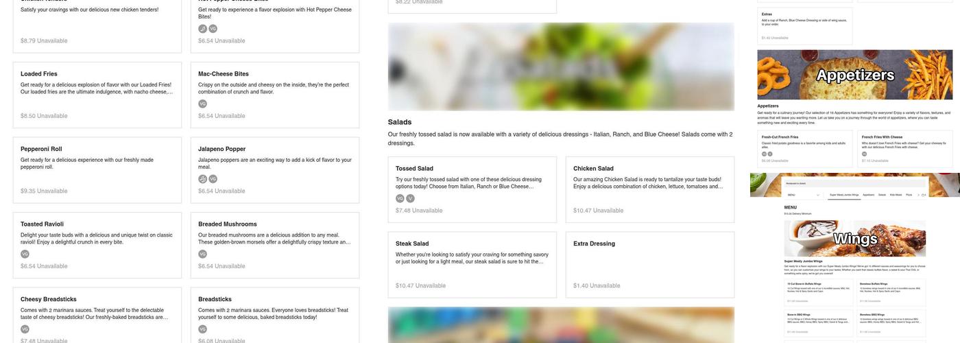 Hot Box Pizza & Wings Menu