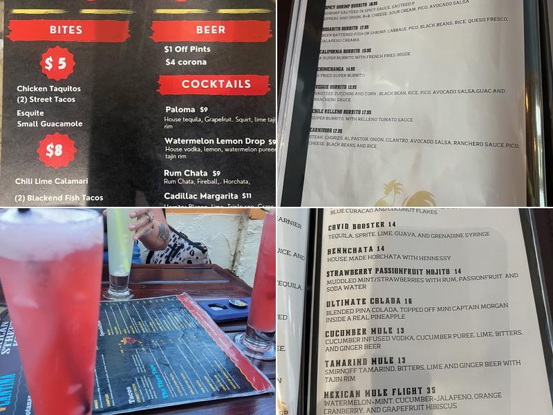 Tipsy Taco and Cantina Menu