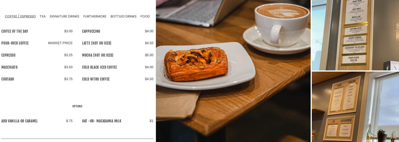 Deeper Roots Coffee Menu