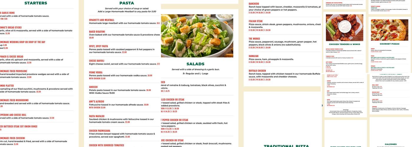 Vincent's Southpointe Menu