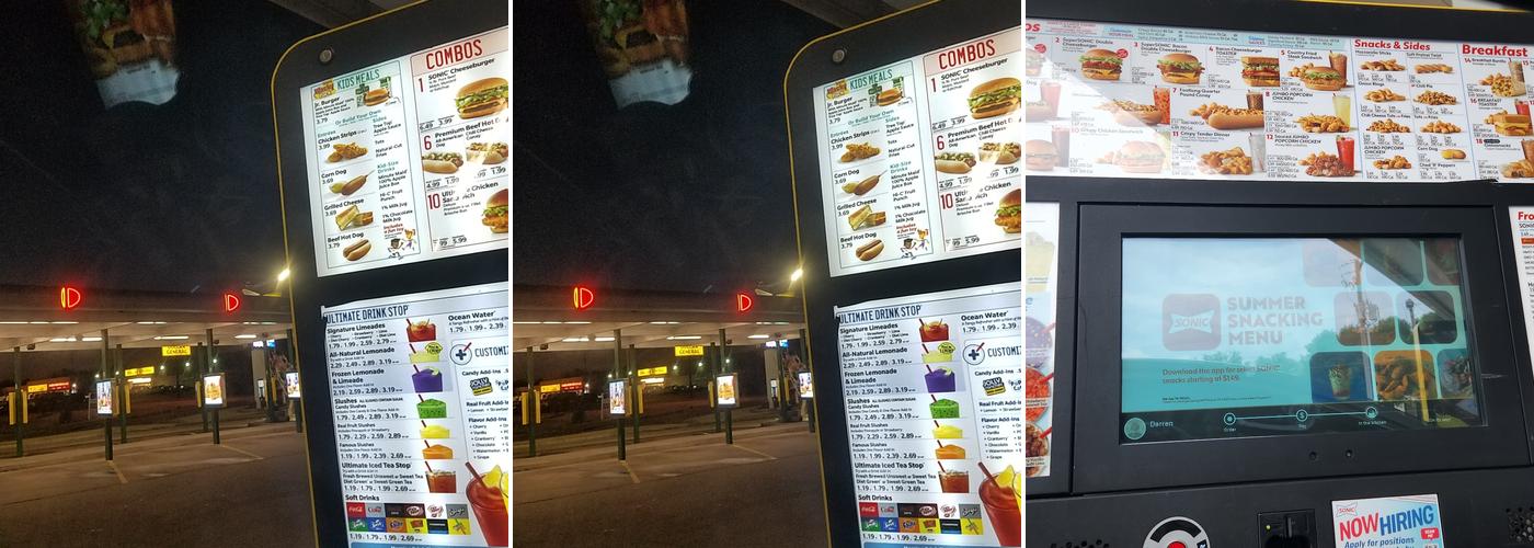 Sonic Drive-In Menu