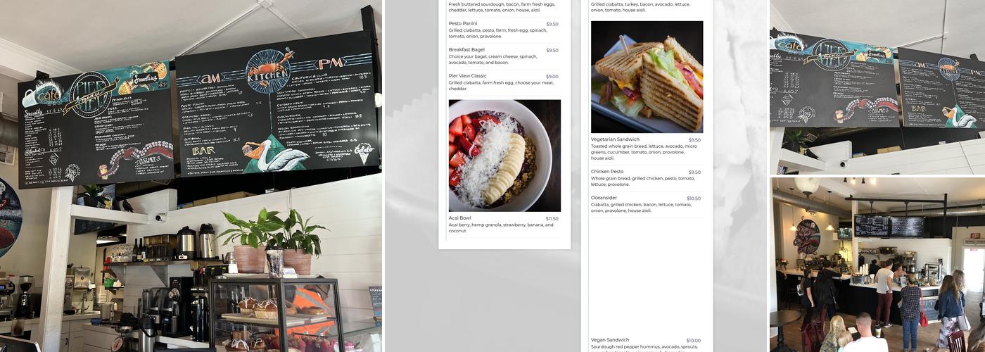 Pier View Coffee Co Menu