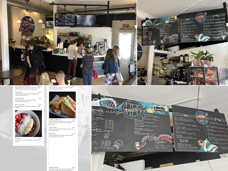 Pier View Coffee Co Menu