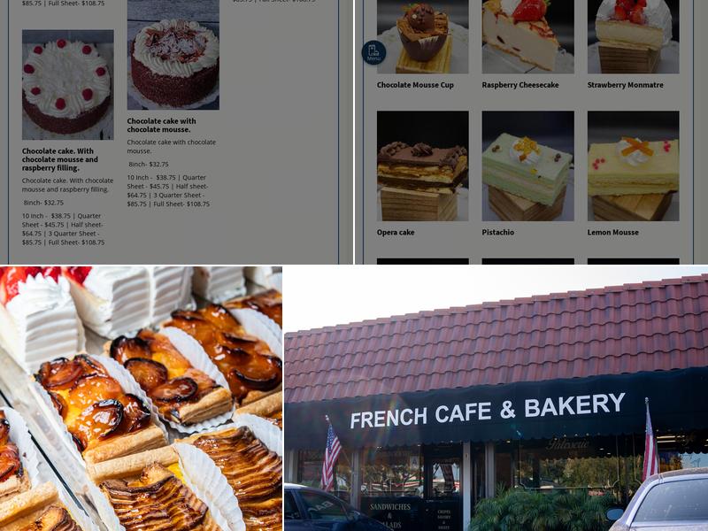 Carlsbad French Pastry Cafe Menu