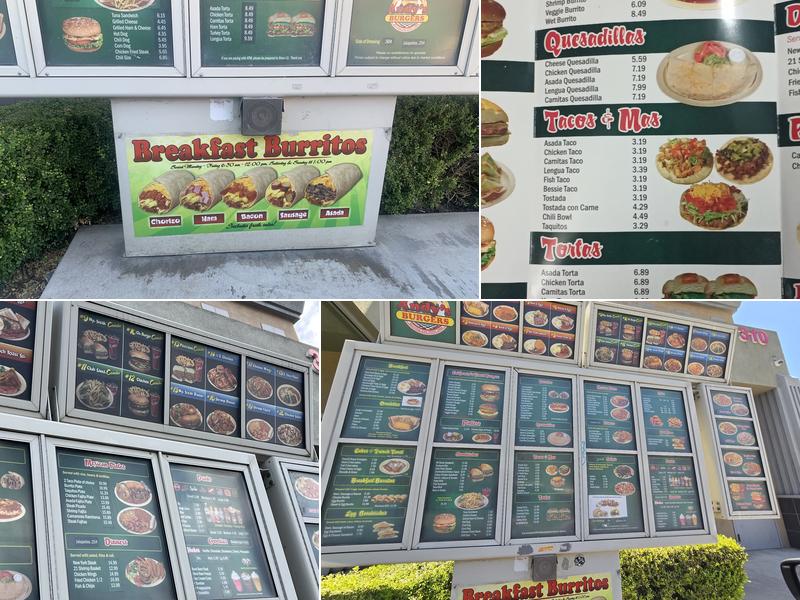 Andy's Burgers Menu