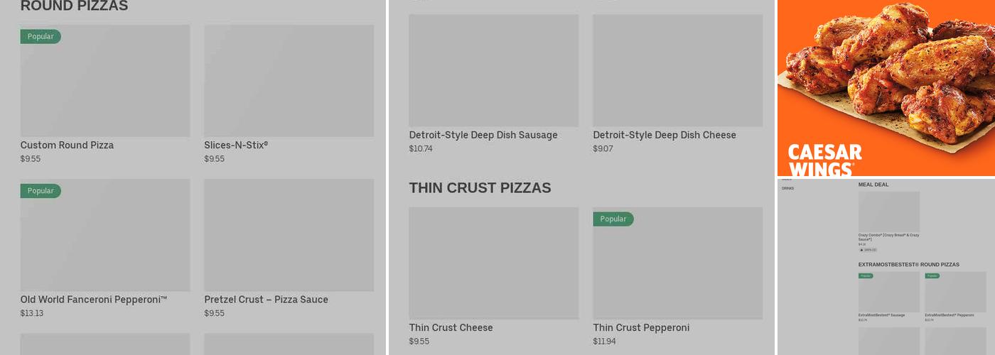 Little Caesars Pizza Menu