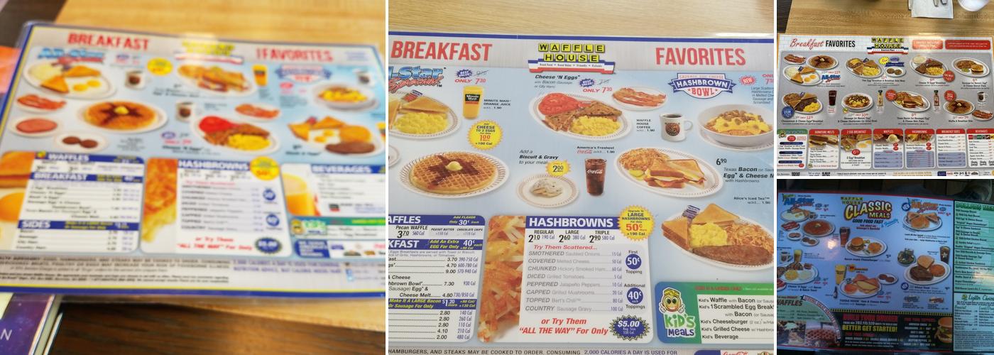 Waffle House Menu