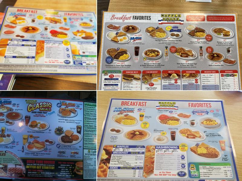Waffle House Menu