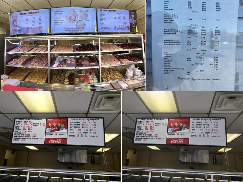 Shipley Do-Nuts Menu
