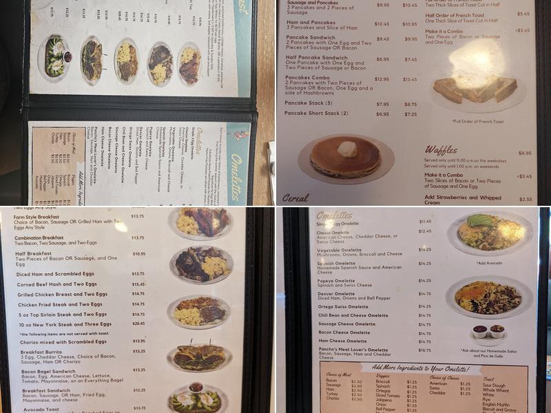 Roberta's Village Inn Menu