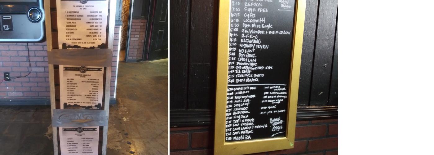 Firewater Bar Menu