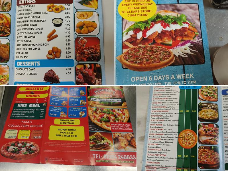 Whitland Cafe and Kebab House Menu