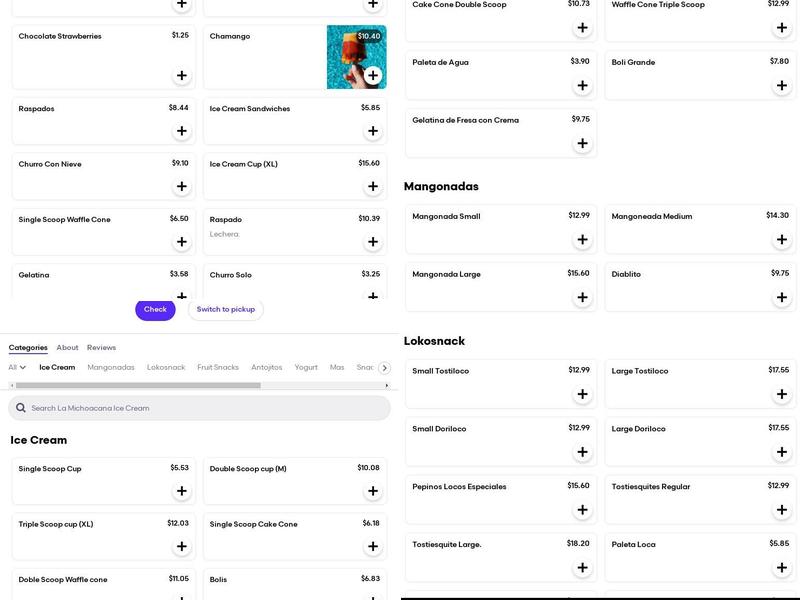 Donuts And Ice Cream Menu