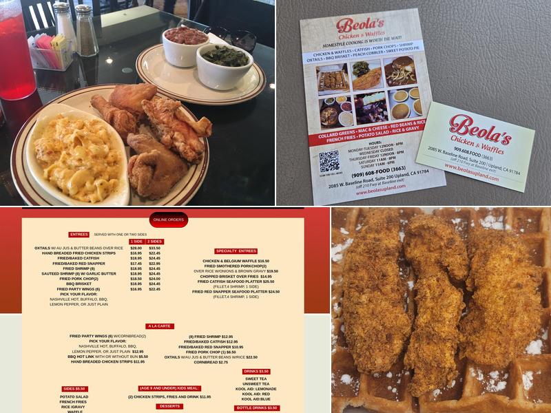 Beola's Chicken & Waffles Menu