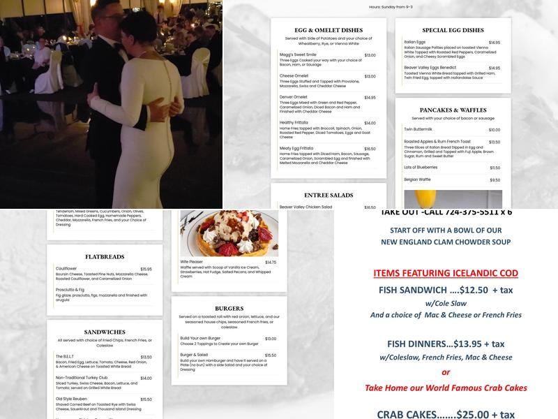 Magg's Restaurant Menu