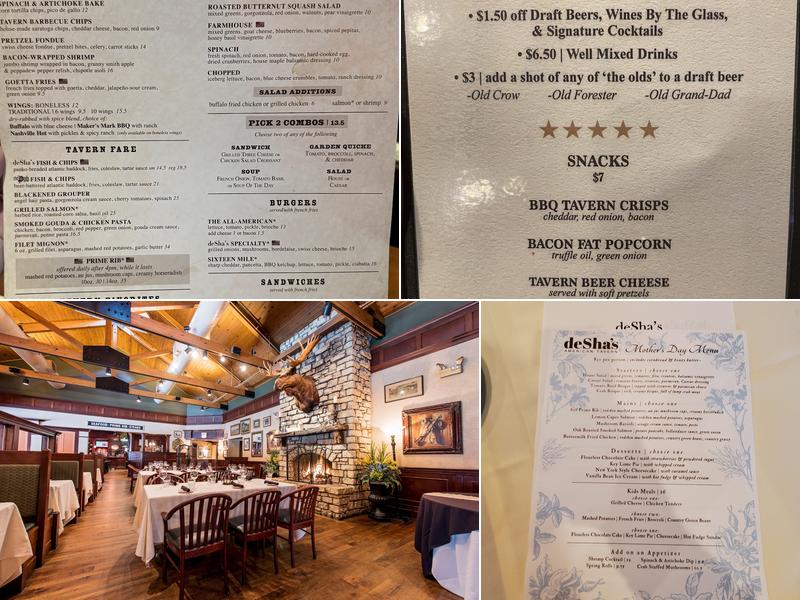 deSha's - Cincinnati Menu