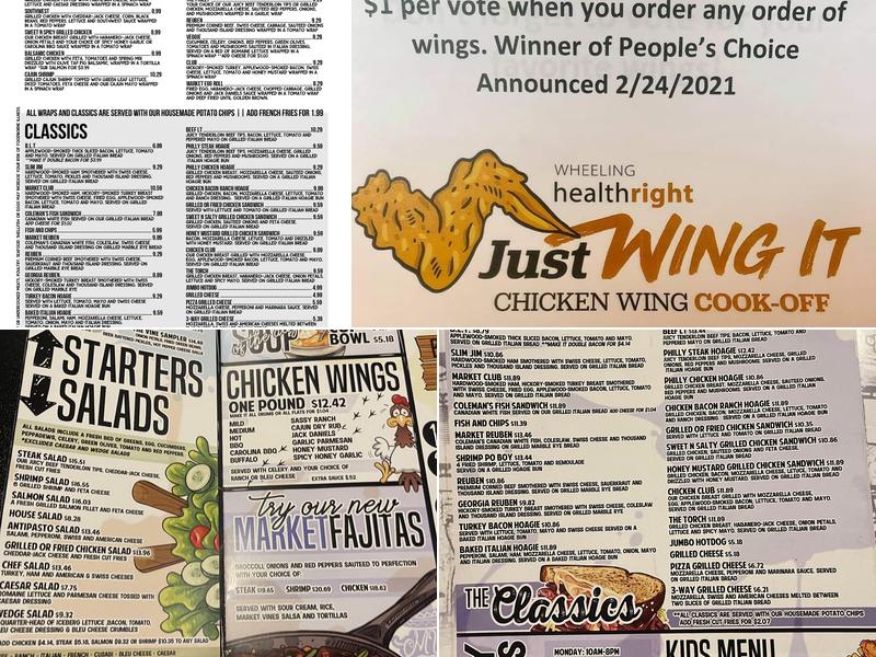 The Market Vines - Wine Bar & Grille Menu