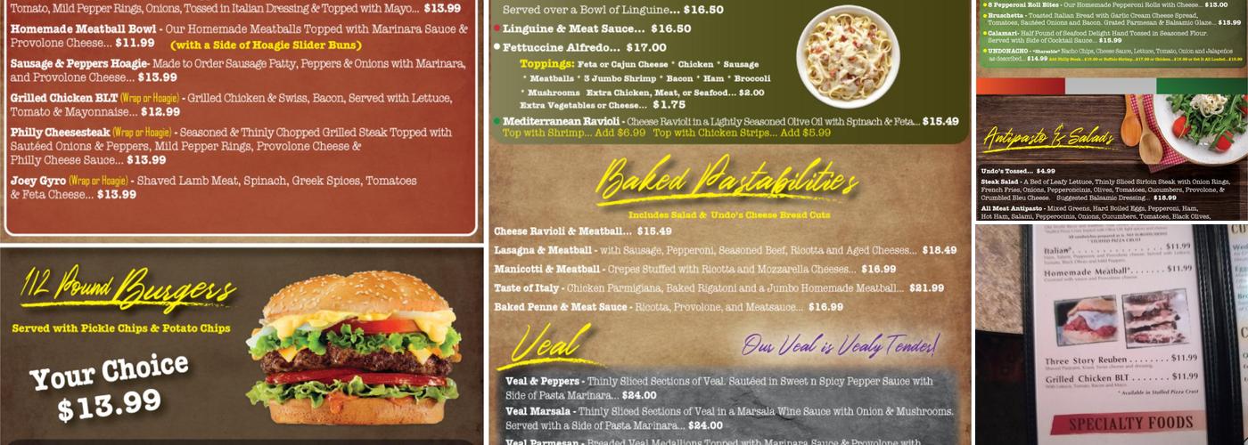Undo's Menu
