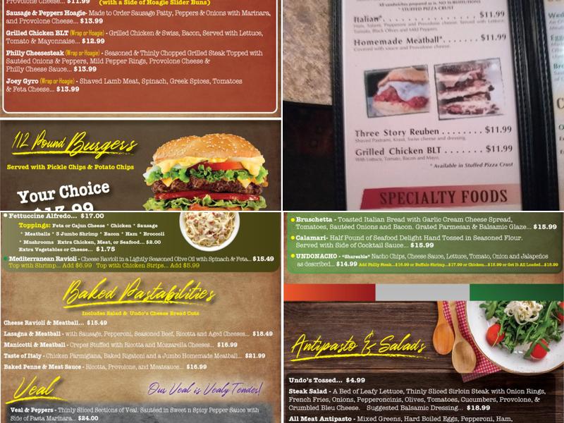 Undo's Menu