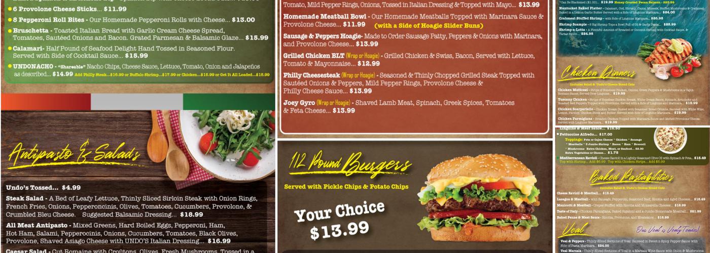 Undo's West Menu