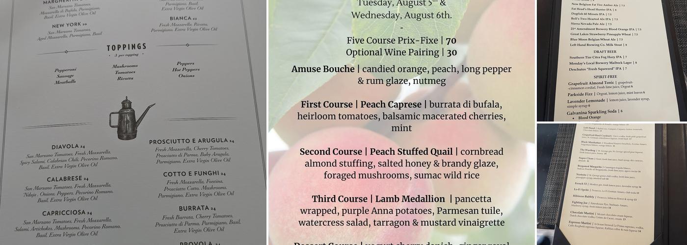 Bistro 19 Menu