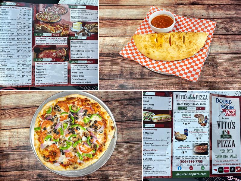 Vito's Italian Pizza Menu