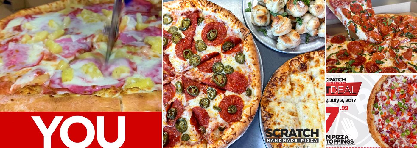 Scratch Pizza Menu