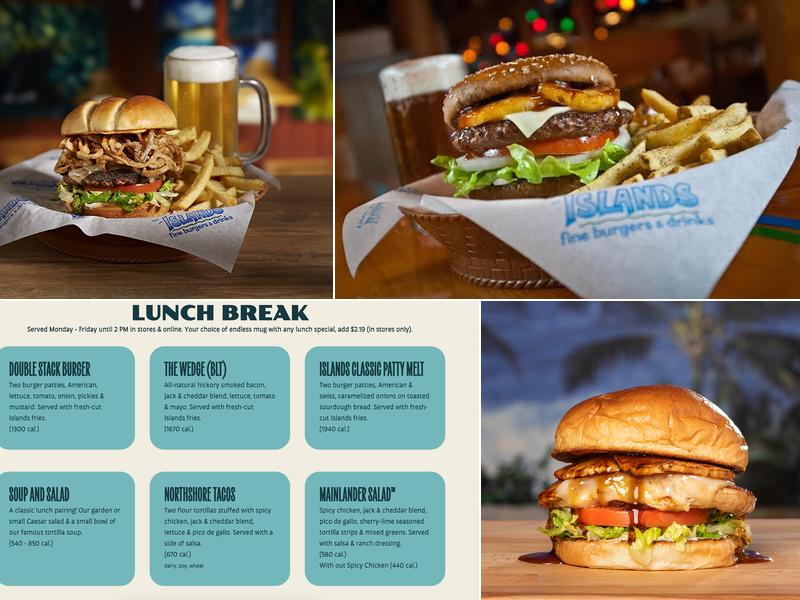 Islands Restaurant Corona Menu