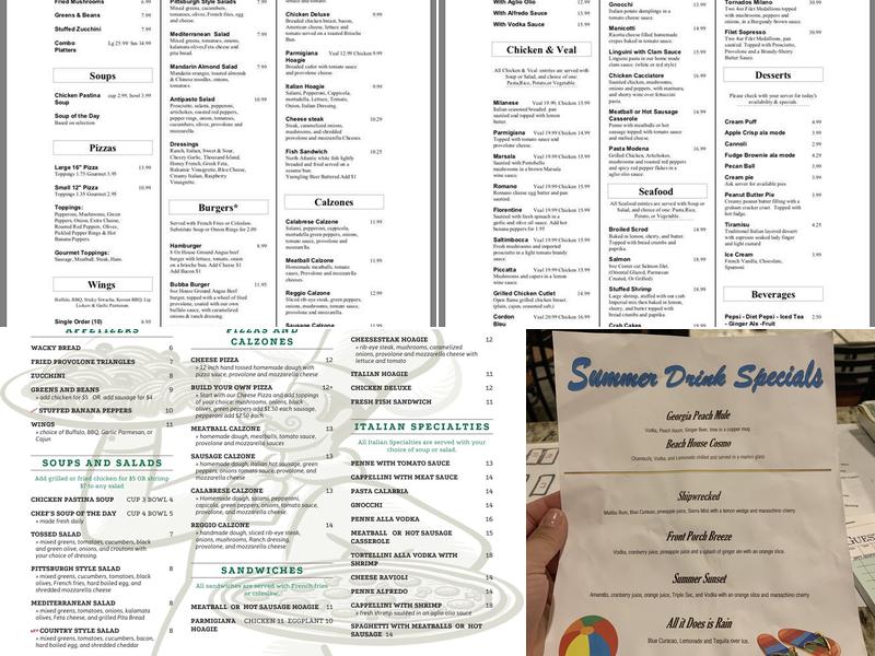Calabria's Menu