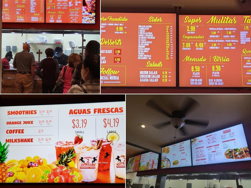 Taqueria 2 Potrillos Menu