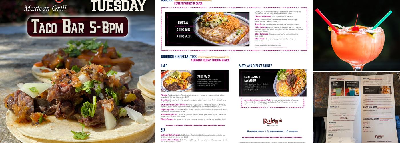 Rodrigo's Mexican Grill Menu