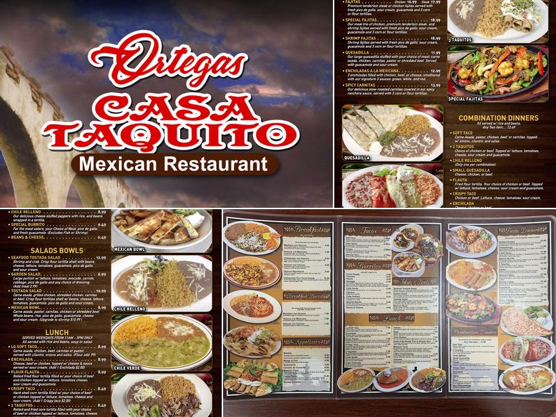 Casa Taquito Menu
