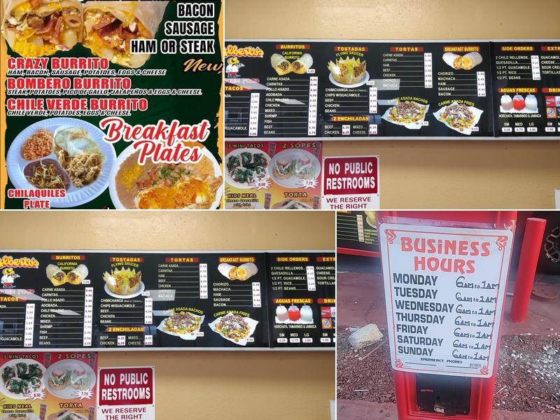 Alberto's Mexican Food Menu