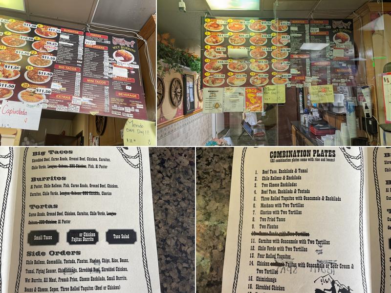 Rancho Taco Shop Menu