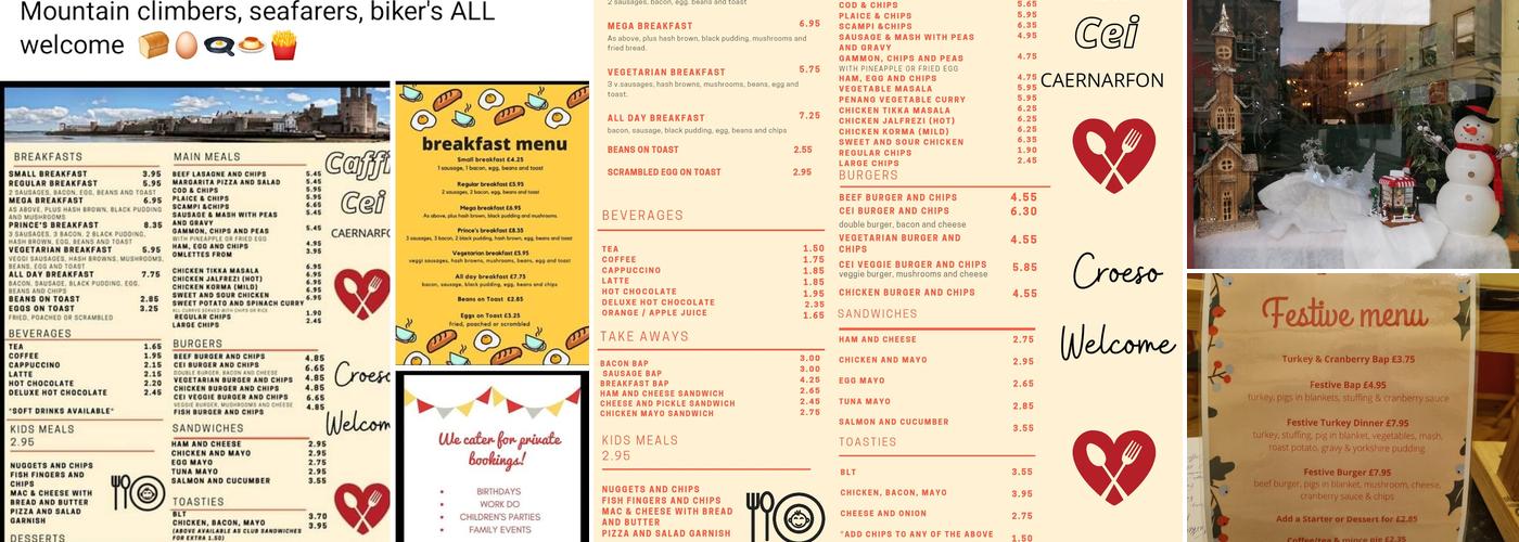 Caffi Cei Cafe Menu
