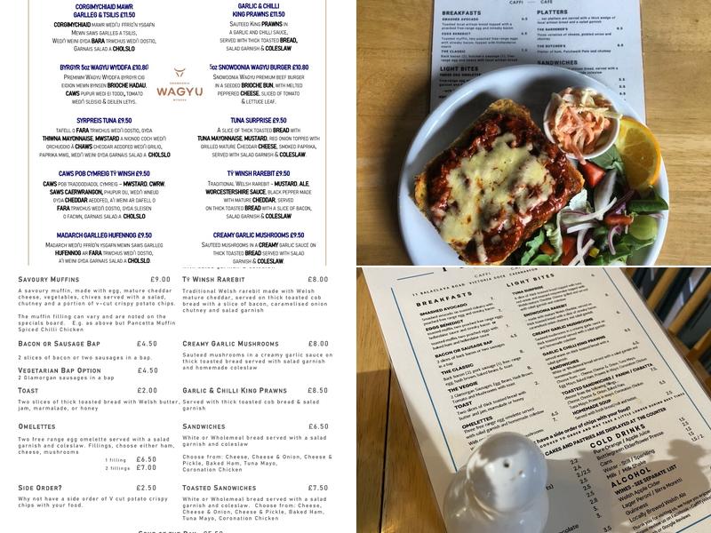 Caffi Ty Winsh Cafe Menu