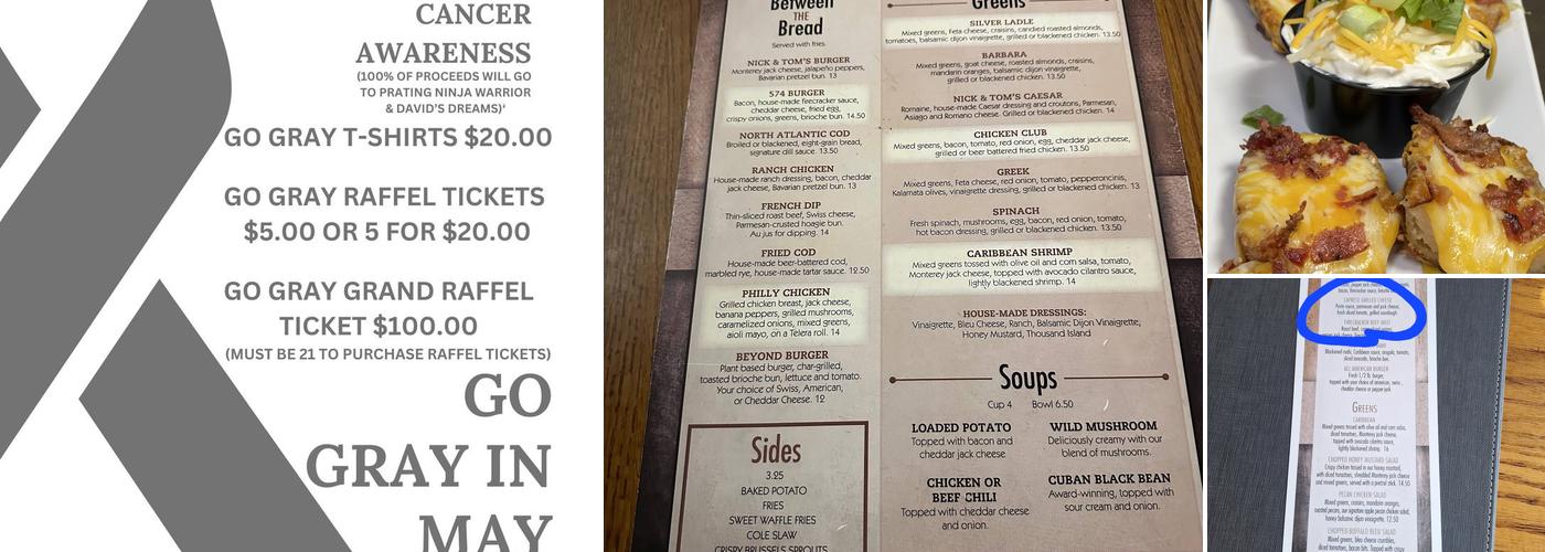 Nick & Tom's Restaurant & Bar Menu