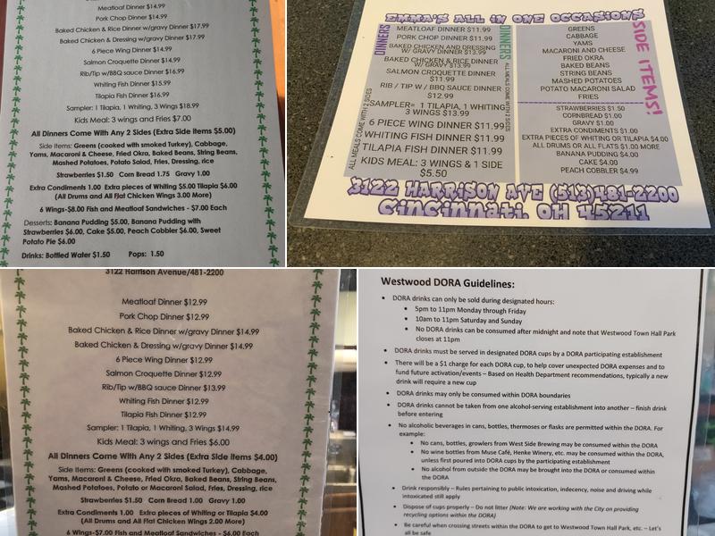 All In One Occasions Menu